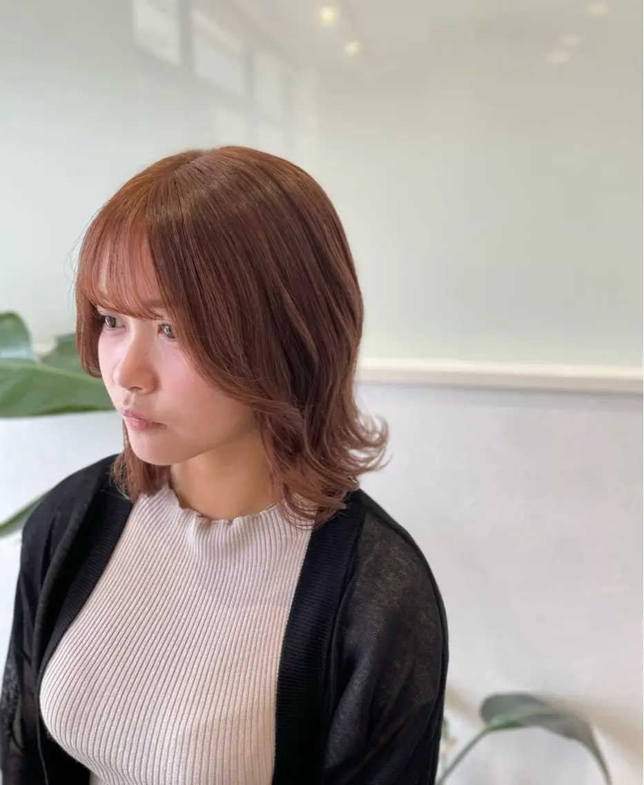 ミディアム ボブ/艶髪 soleilrukaのヘアスタイル