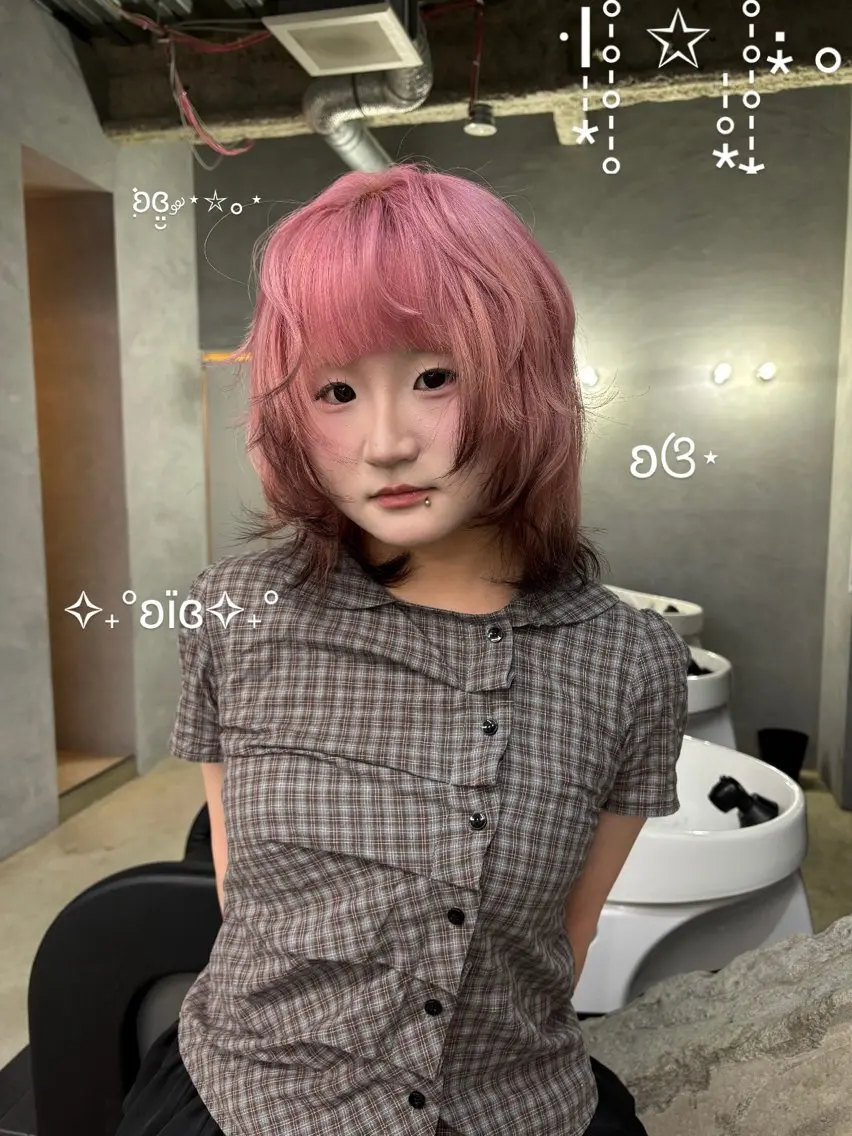 ミディアム カラー ヘアカラー デザインカラー /rioのヘアスタイル