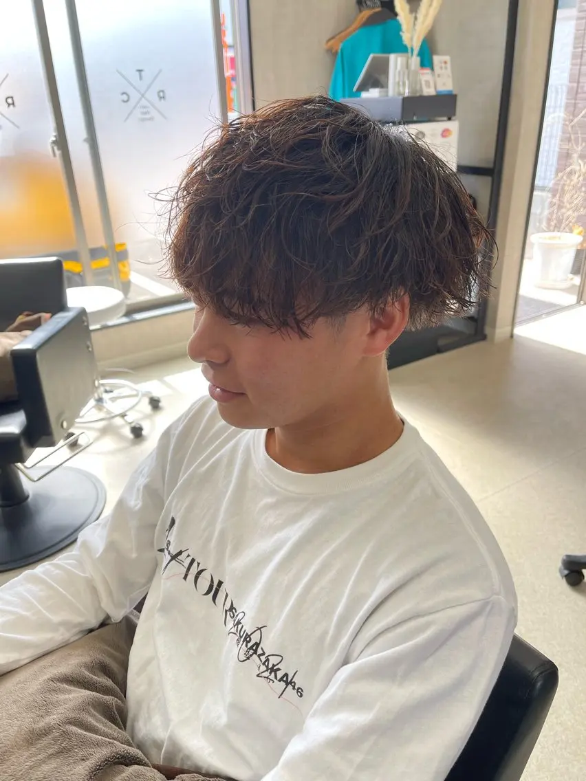 ショート パーマ メンズ マッシュ メンズパーマ カット パーマ メンズパーマ職人/ 天神/tatsukiのヘアスタイル