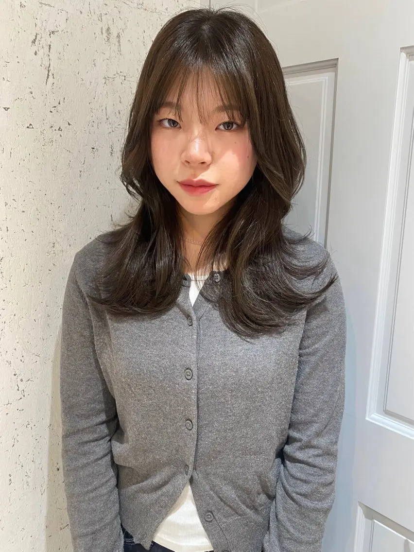 セミロング カラー カット ヘアカラー トリートメント mai / linoah˚✧のヘアスタイル