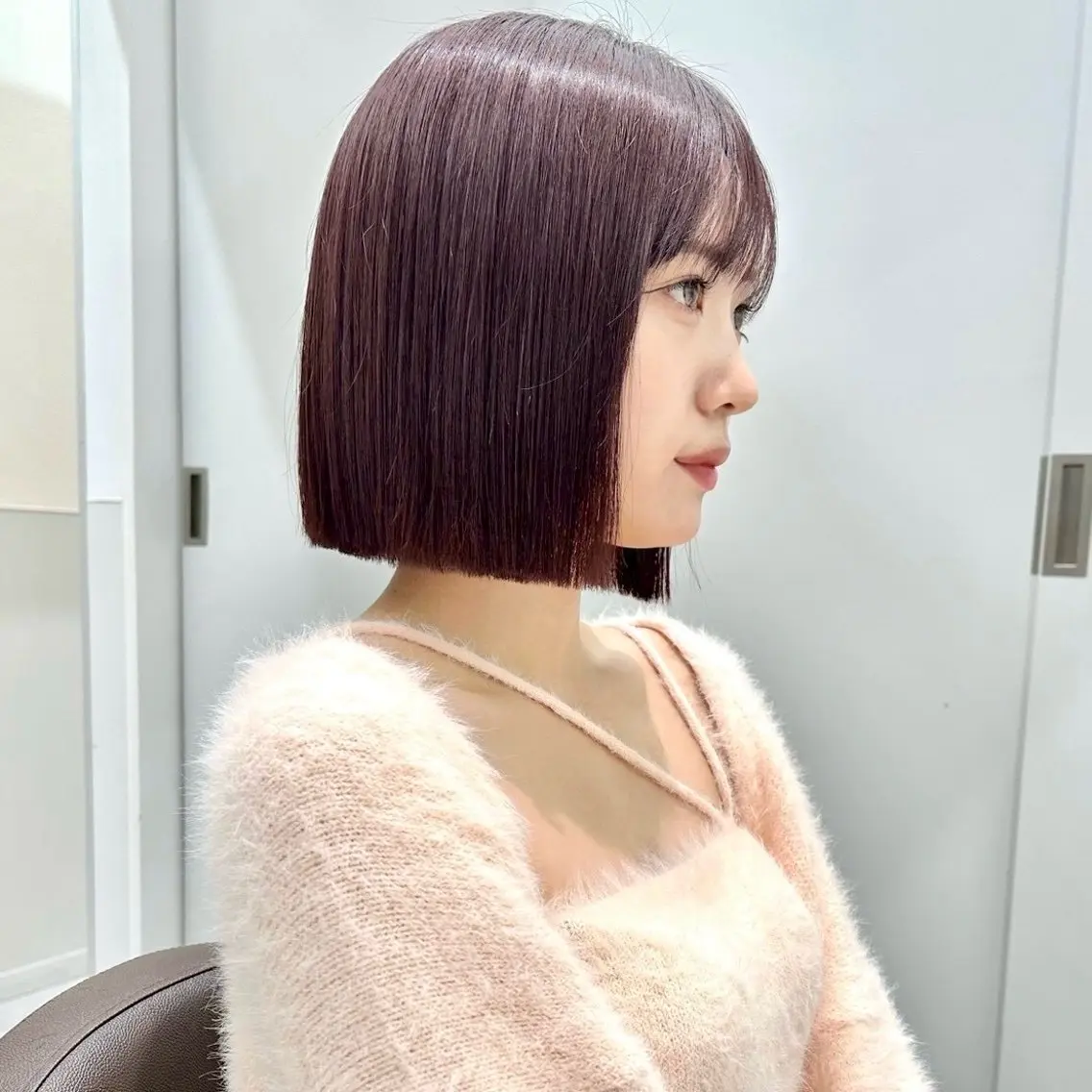 ショート ボブ ヘアカラー トリートメント ハイトーン/髪質改善 /ブリーチ縮毛のヘアスタイル