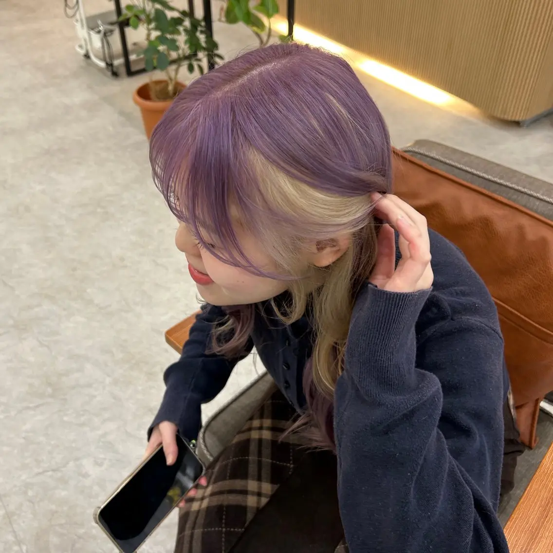 U40インナー(ブリーチ込)+全体カラー+トリートメント🫧の写真