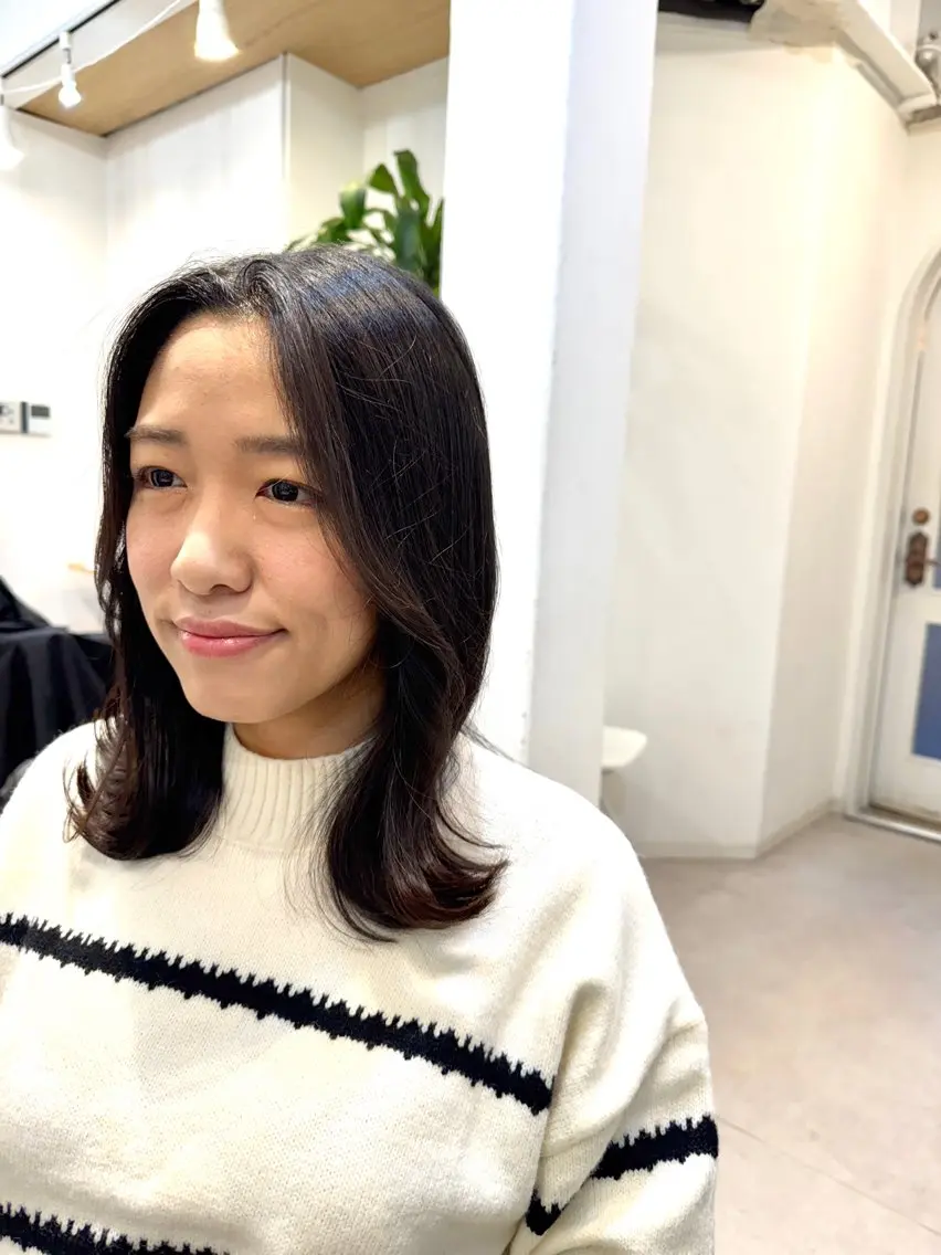 ミディアム くびれヘア 似合う髪型が 分からない方へのヘアスタイル