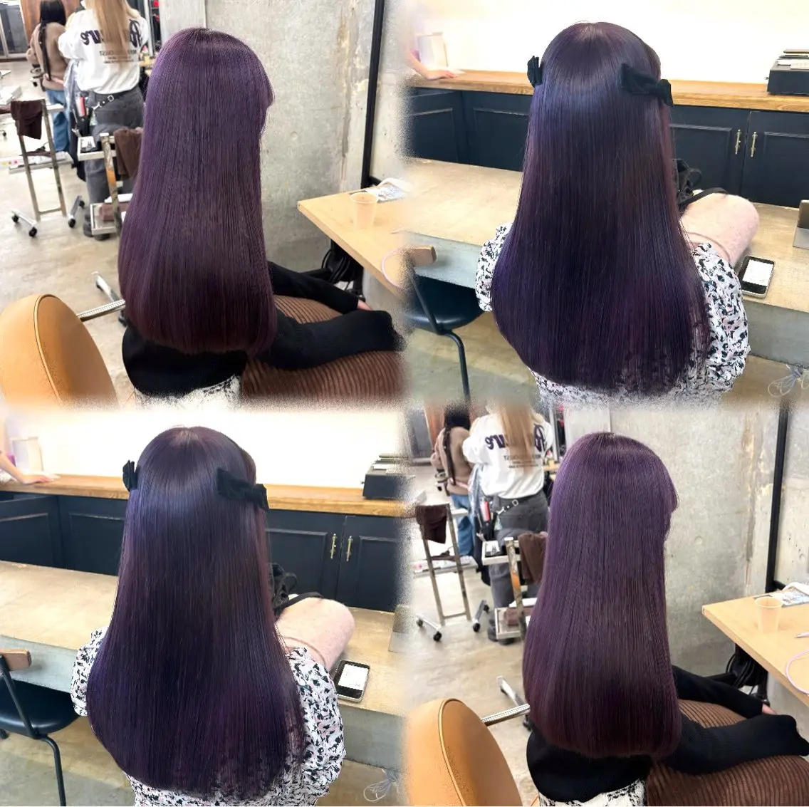 ロング カラー ヘアカラー トリートメント 🎀暖色カラー🎀 ♡yurika♡のヘアスタイル