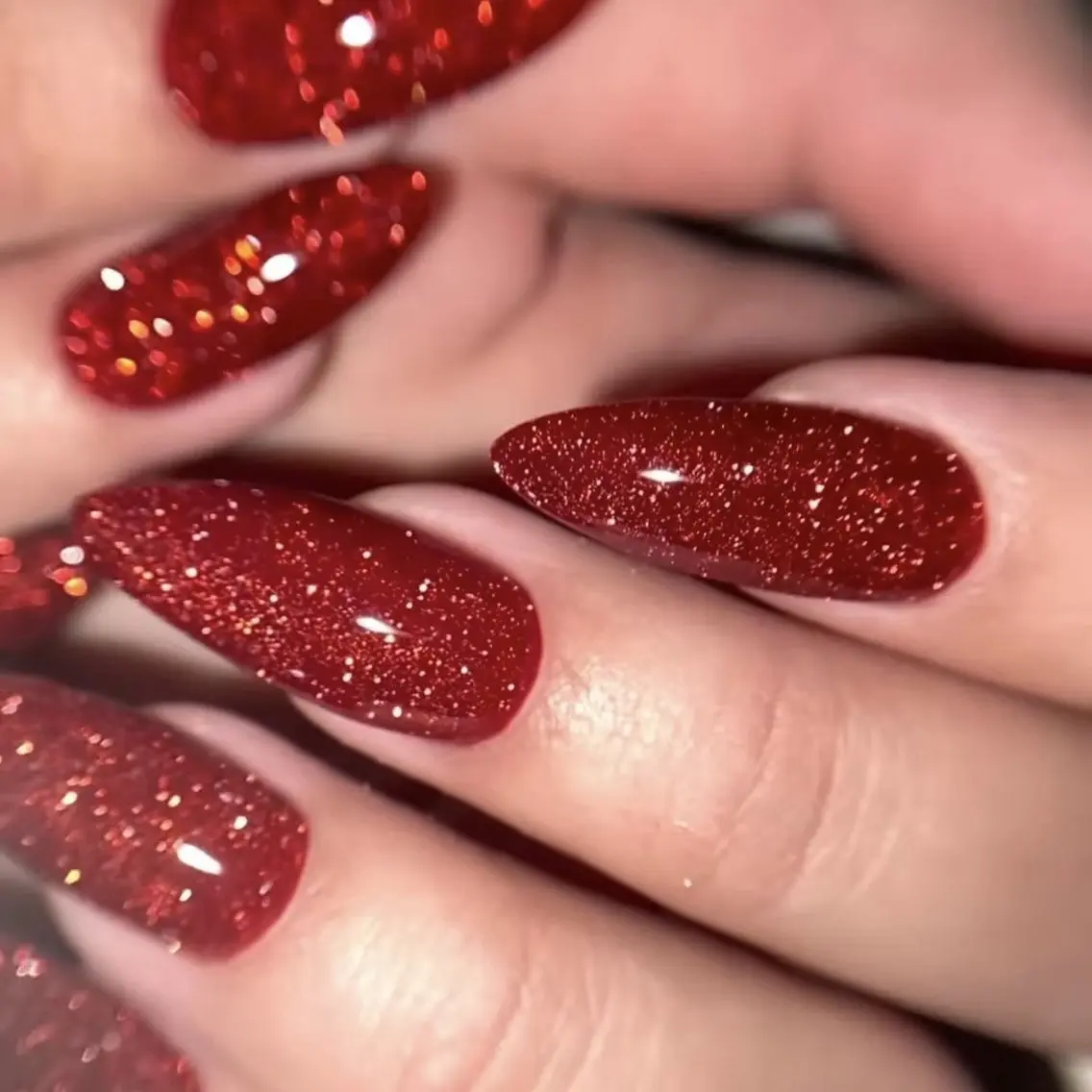 【ハンド】　オフ込みフラッシュ/ラメネイル💅🐶の写真