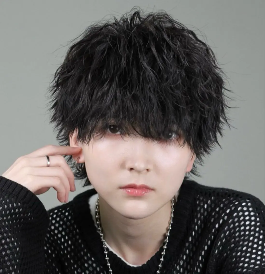 カラー パーマ メンズ カット パーマ 藤田 陸斗のヘアスタイル