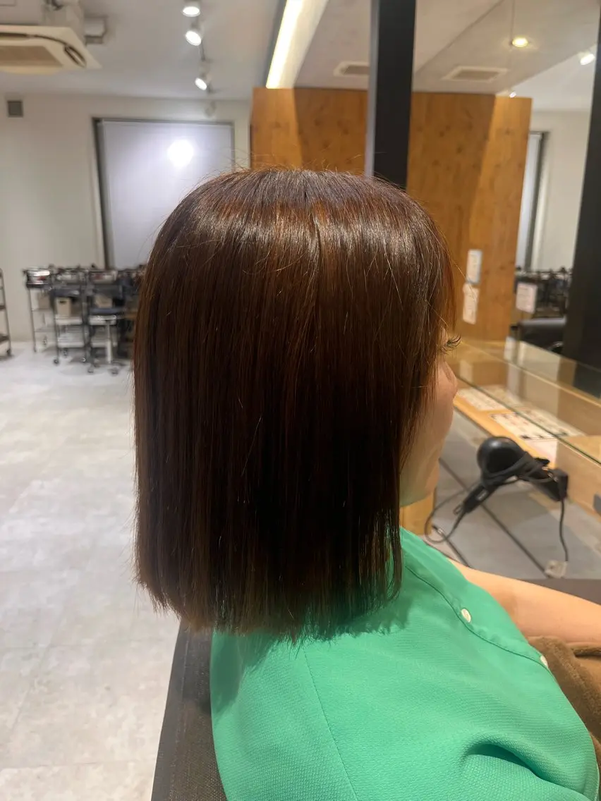 ミディアム ボブ 田中 もも🍑のヘアスタイル