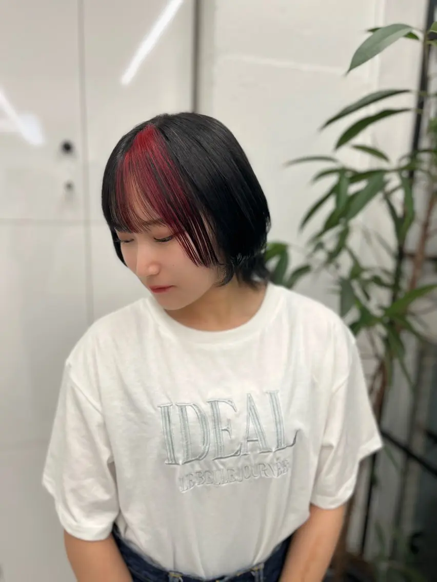 ショート カラー デザインカラー 🫧‪Ameri🫧 Emma ecoleのヘアスタイル
