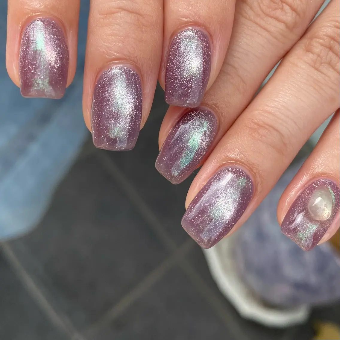 ネイル ジェルネイル マグネットネイル ニュアンスネイル ワンカラーネイル パラジェル 草加ニュアンスネイル 🌚hersのネイルデザイン