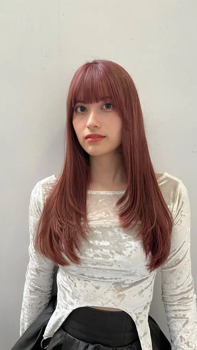 ロング カラー 柔らかい艶暖色 レイヤー🫧姫汝のヘアスタイル