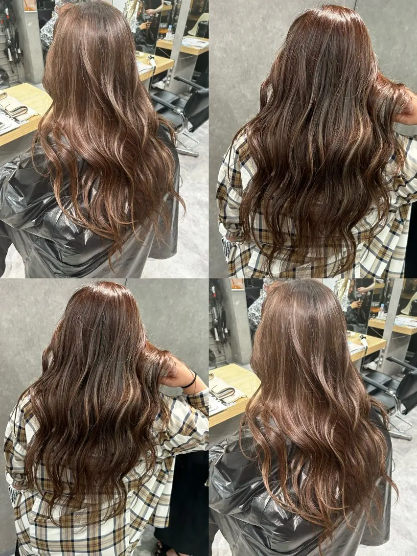 ロング ハイライト ブリーチ🐰インナー ♡ハイライト♡綾🐰のヘアスタイル