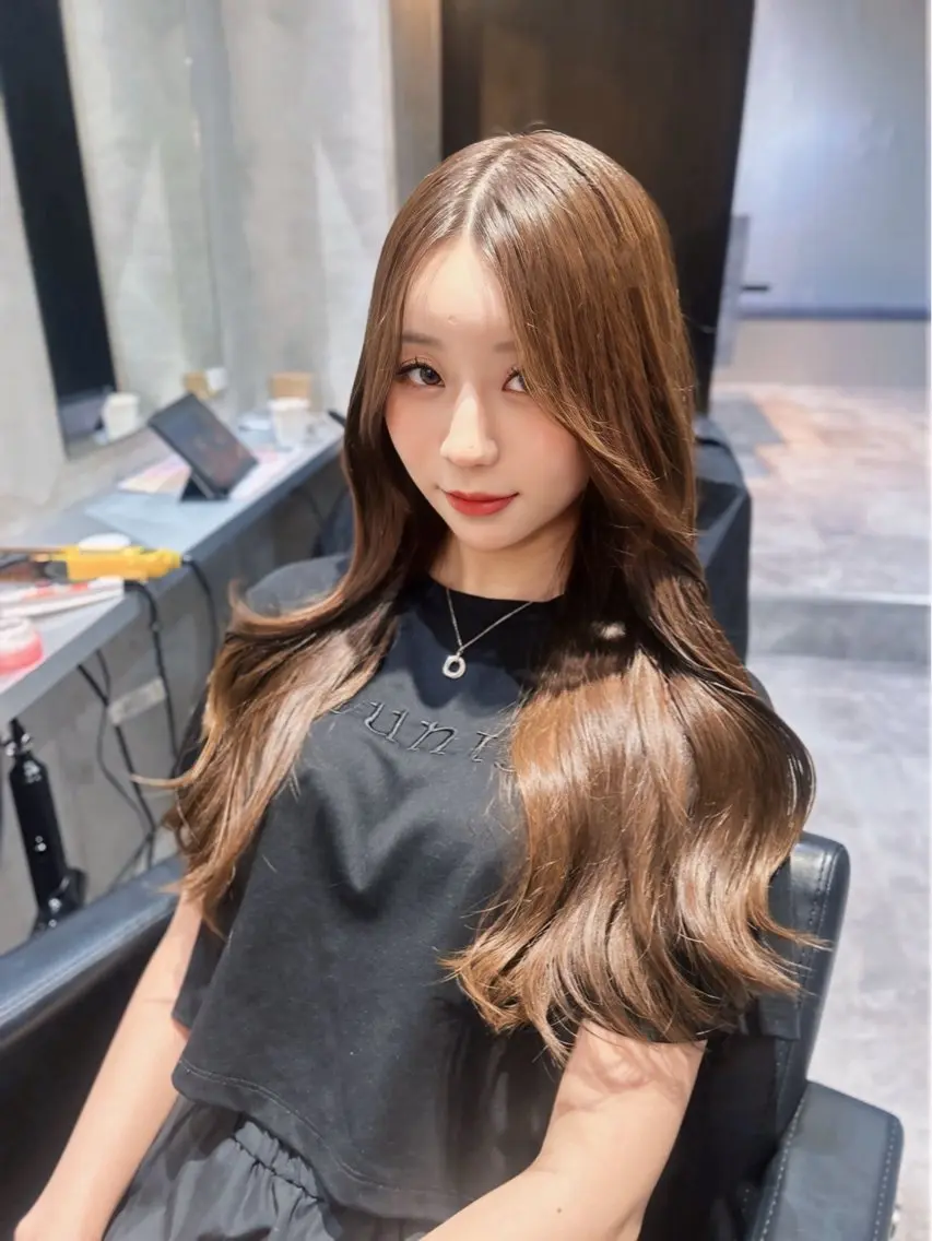 ロング カラー ベージュカラー くびれヘア カット ヘアカラー トリートメント 店長✨髪質改善✖️ 透明感カラー／純大のヘアスタイル