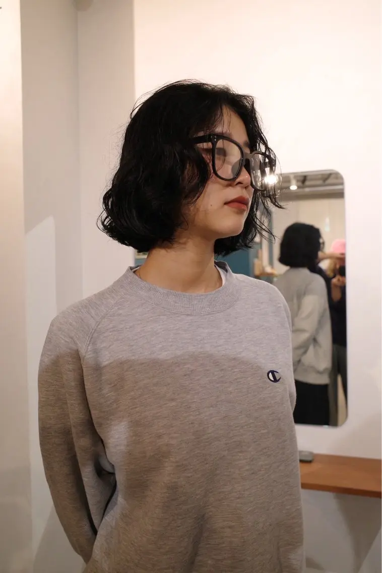 ショート カラー パーマ 【Piu-】 めい🦩のヘアスタイル