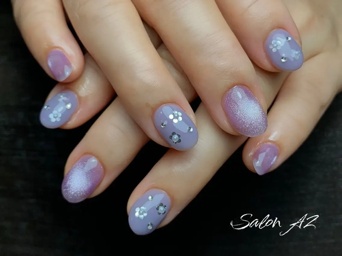 ネイル アートネイル フットネイル フレンチネイル マグネットネイル 持ち込み ハンドネイル salon AZのネイルデザイン