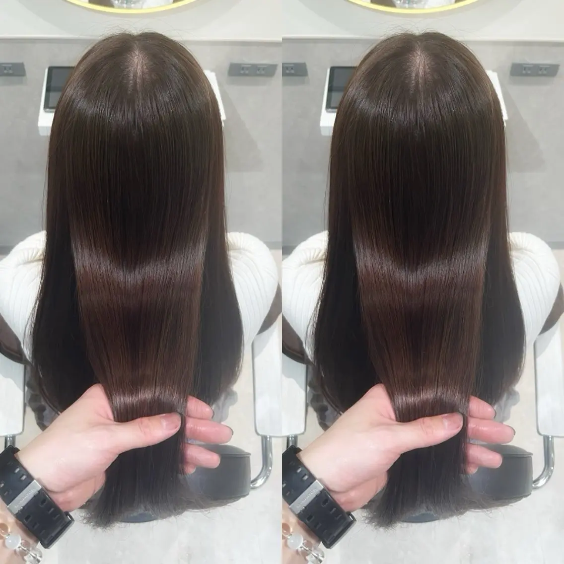 ロング カット ヘアカラー トリートメント 銀座⭐️髪質改善⭐️ 平中 留生のヘアスタイル