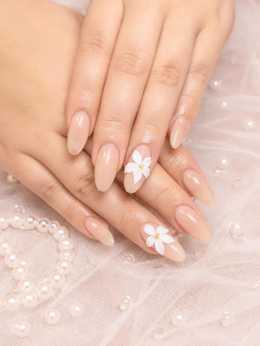 ネイル チークネイル 長さ出し フラッシュネイル フレンチネイル ジェルネイル ハンドネイル ハンドケア min nail salonのネイルデザイン