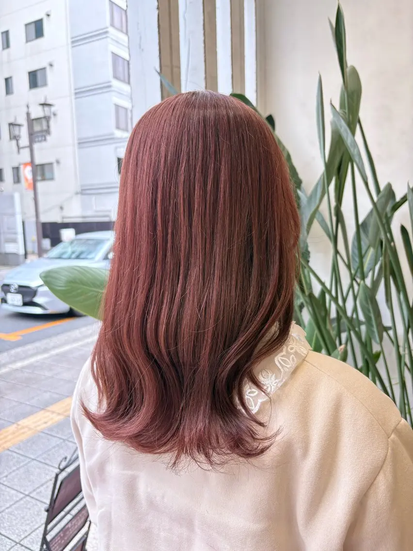 セミロング カラー 髙木 優人のヘアスタイル