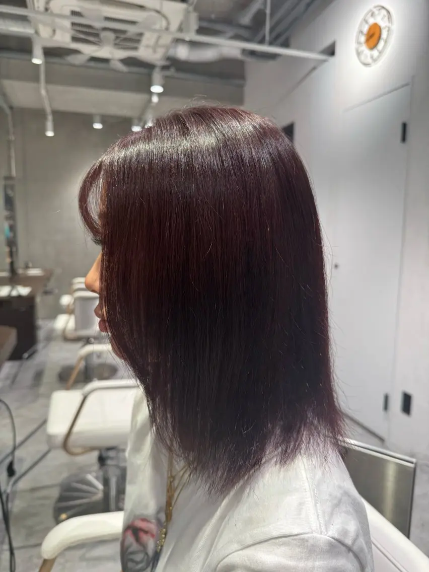 カラー レッドカラー レディースモデル募集 ✨辻 日向のヘアスタイル