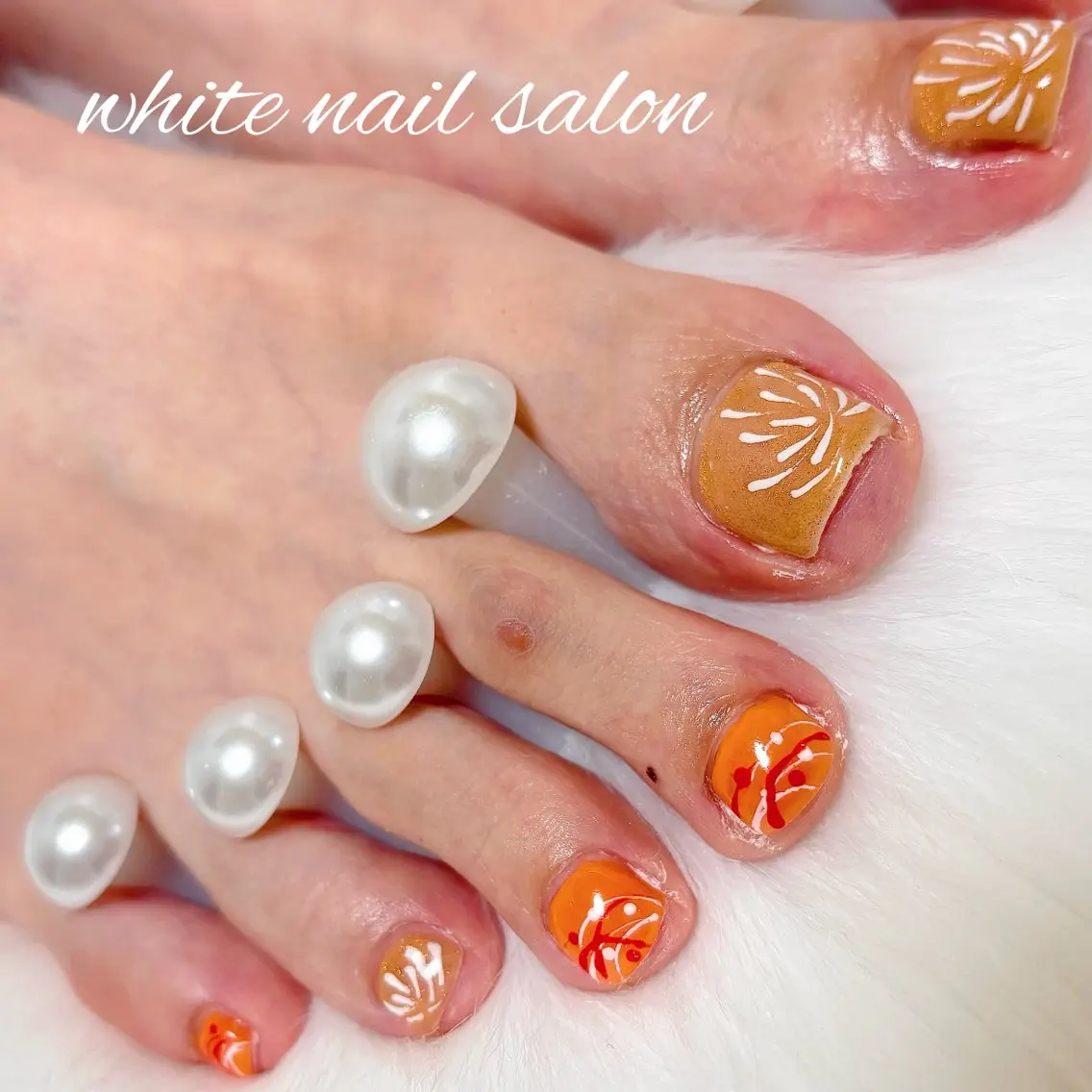 ネイル フットネイル white nail salonのネイルデザイン