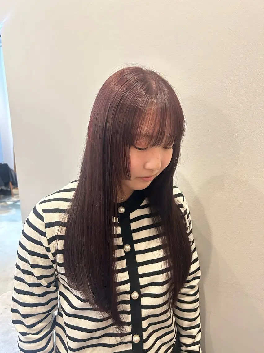 ロング ピンクブラウン メイ🩰 梅田/ヘアセットのヘアスタイル