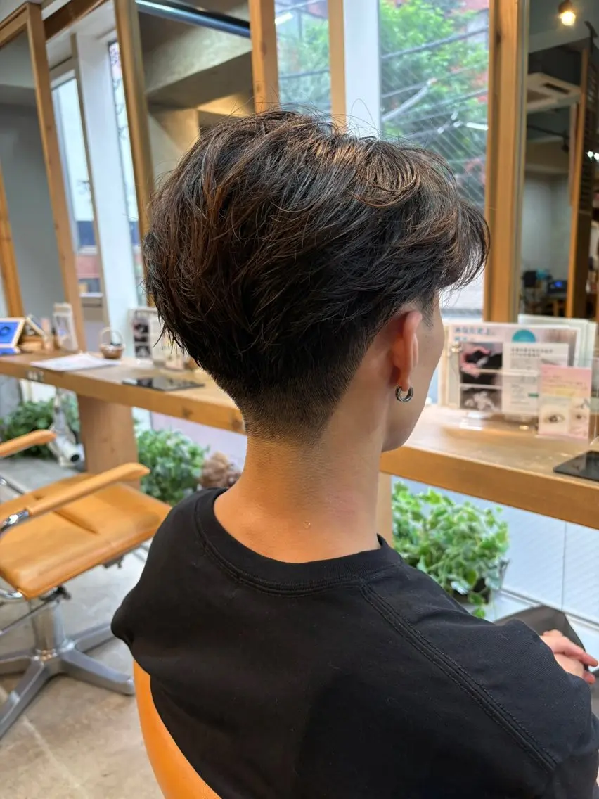 メンズ センターパート フェードカット カット 髪質改善/メンズ/ 刈り上げ/羽立蔵之助のヘアスタイル