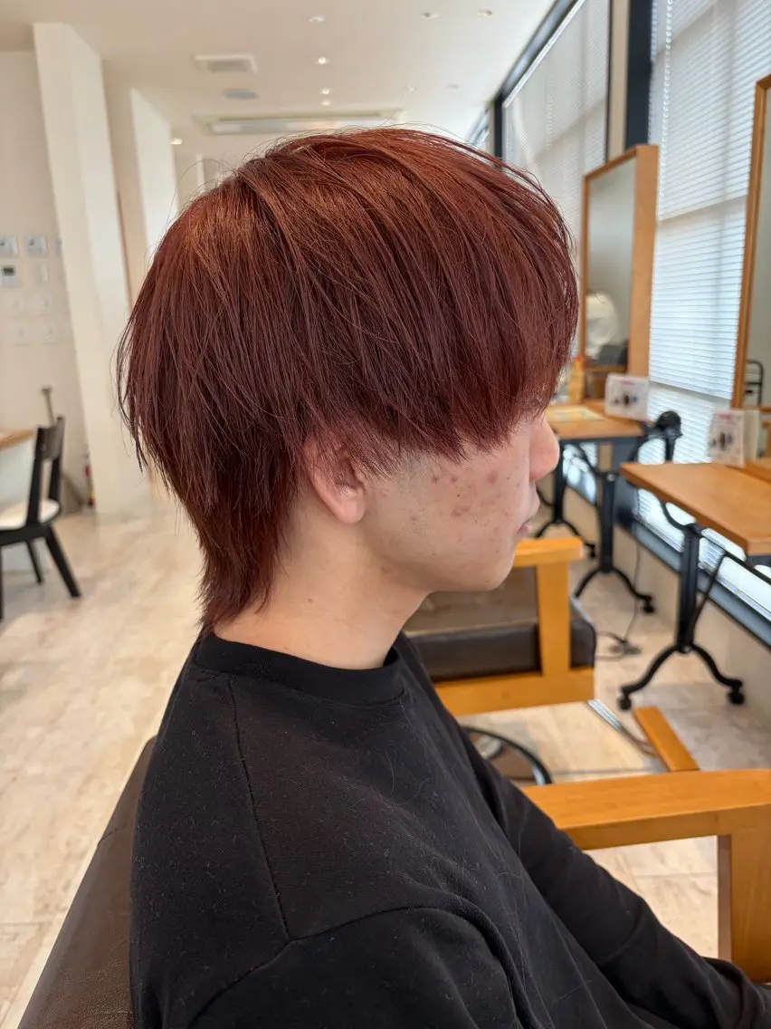 カラー メンズ カット ヘアカラー 山﨑 蓮のヘアスタイル