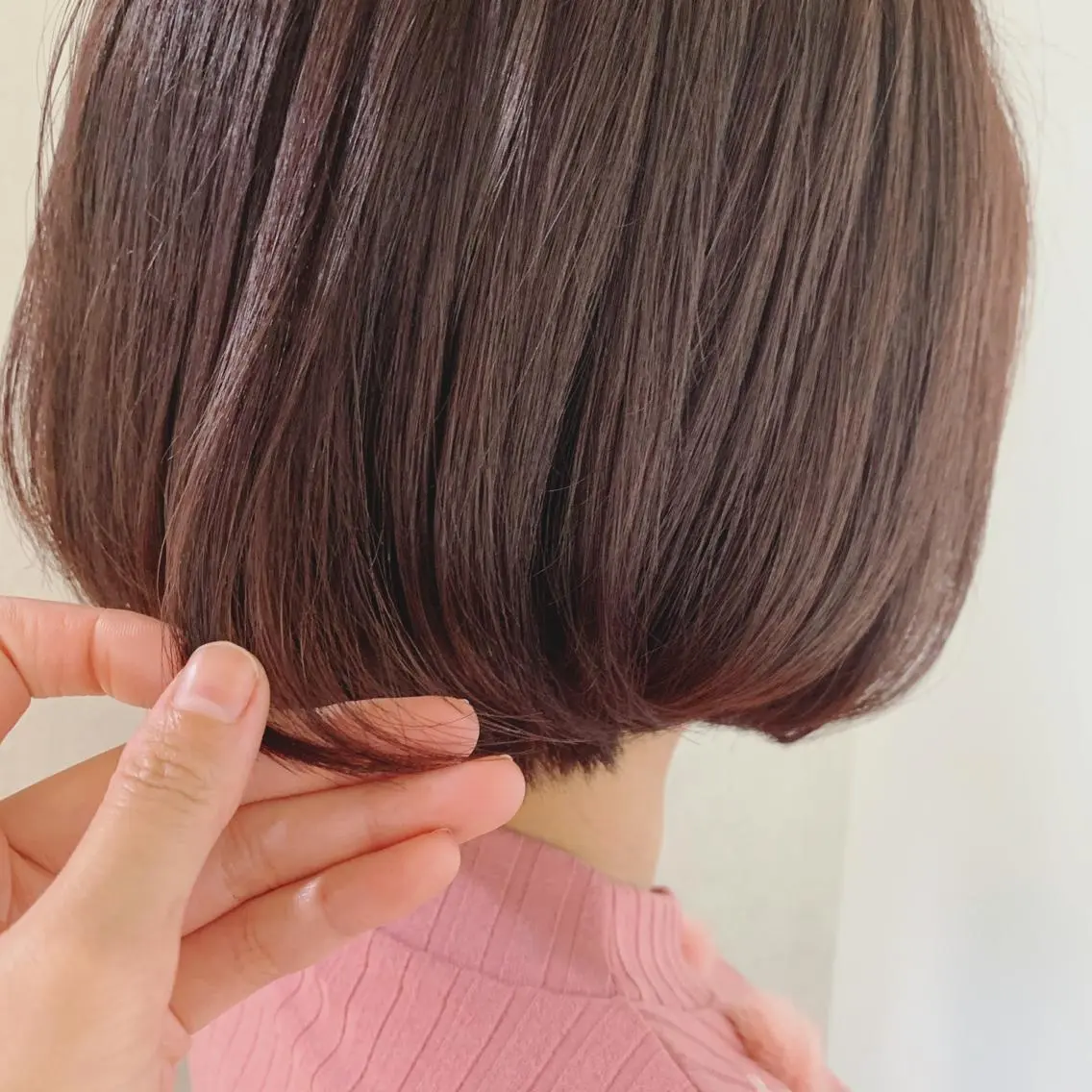 ミディアム カラー 🪐脱白髪染め 🪐松尾菜々美のヘアスタイル