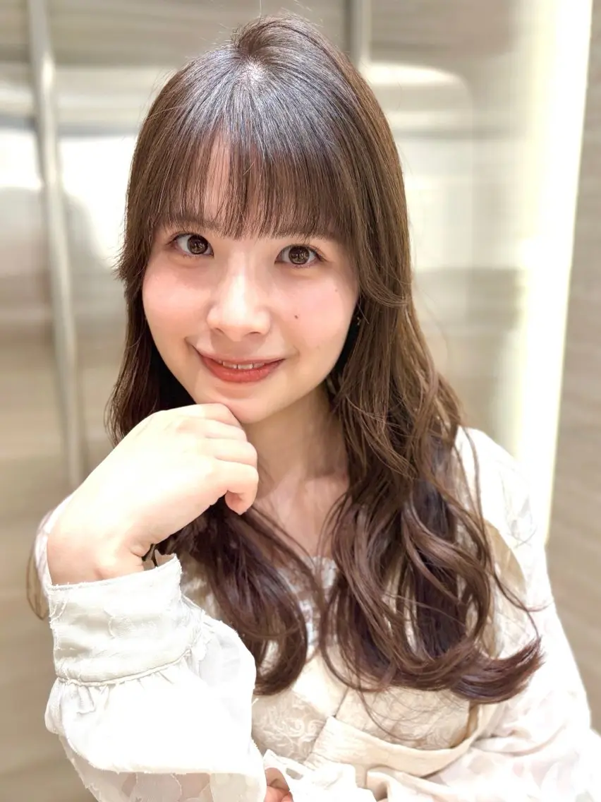 ミディアム 前髪・顔周りカット☆ あらいみゆのヘアスタイル