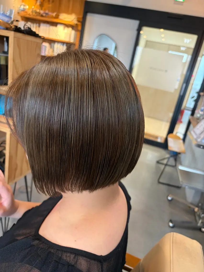 ショート ショートヘア カット ヘアカラー 阪神西宮★JUNO 川﨑温子のヘアスタイル
