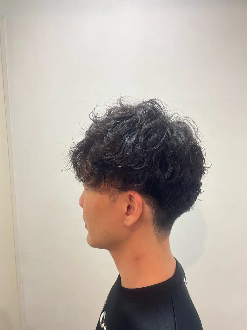 パーマ メンズ パーマ 梅本 春菜のヘアスタイル