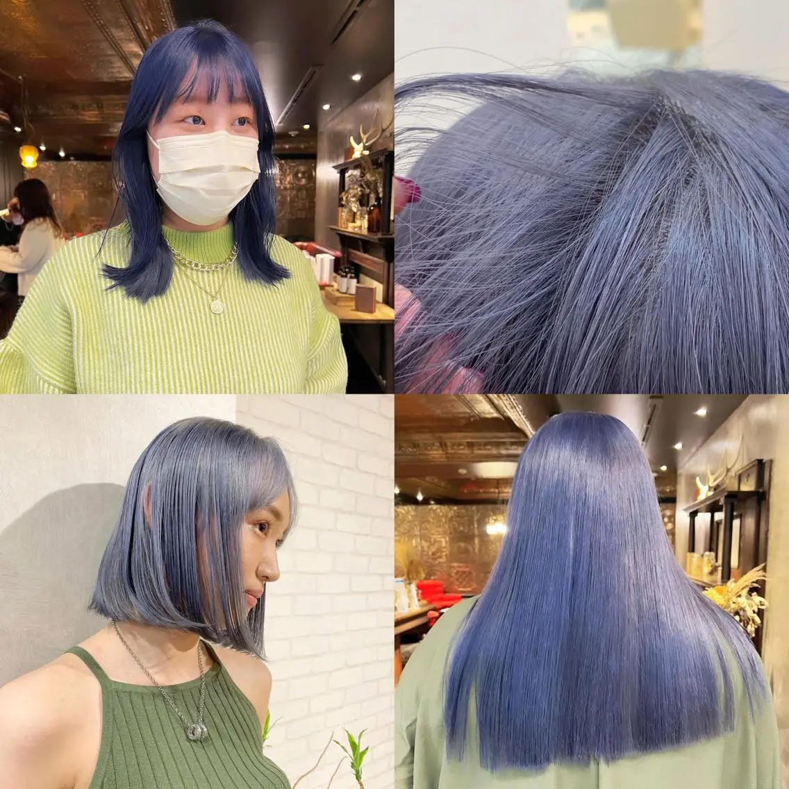 カラー ブルーカラー ダブルカラー ヘアカラー 圧倒的デザイン力 店長🎨RENAのヘアスタイル