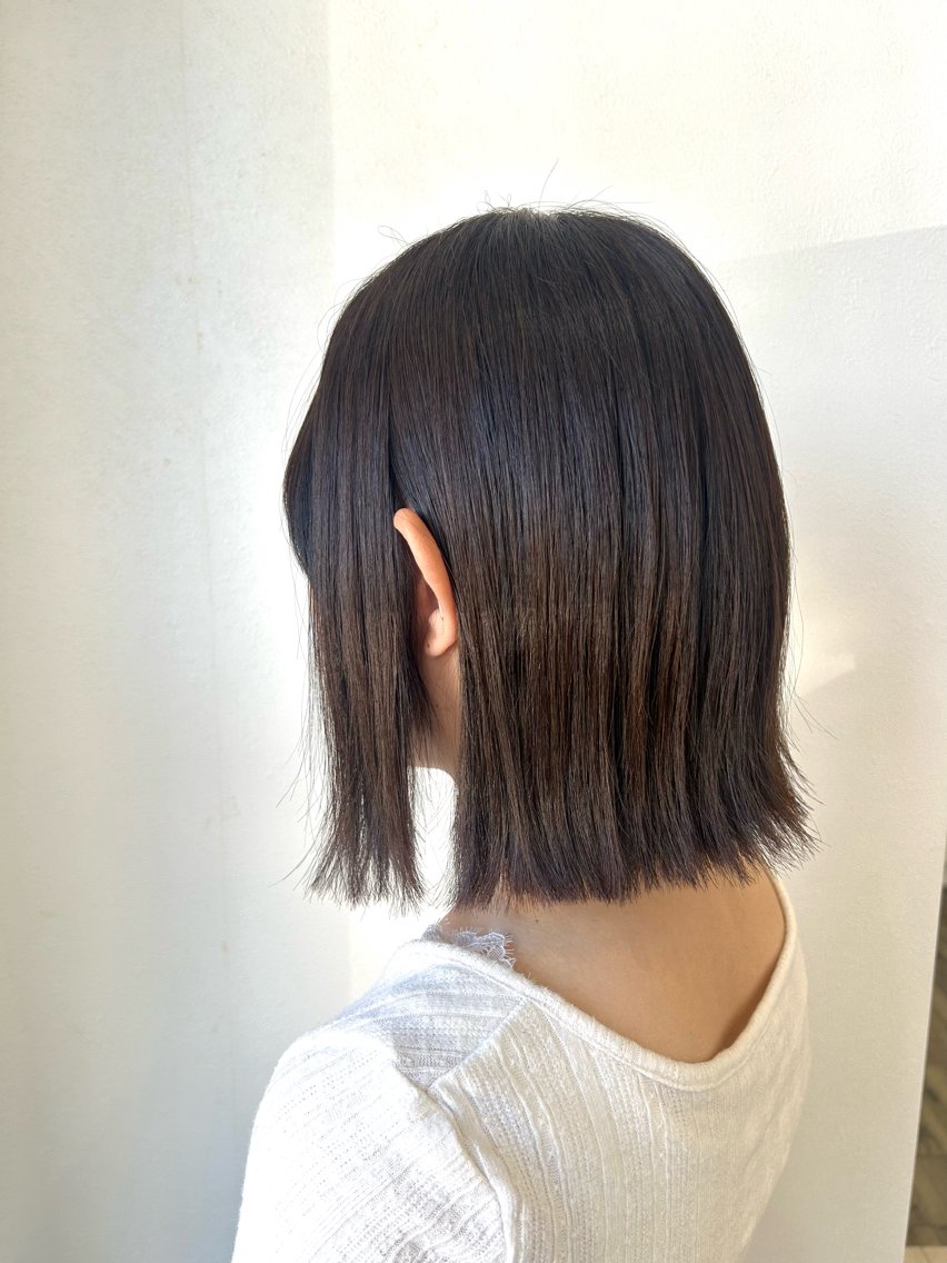 ショート カラー 切りっぱなしボブ アッシュ 透明感カラー ボブ カット ヘアカラー トリートメント ♡BIANCA前橋 /金山 理子♡のヘアスタイル