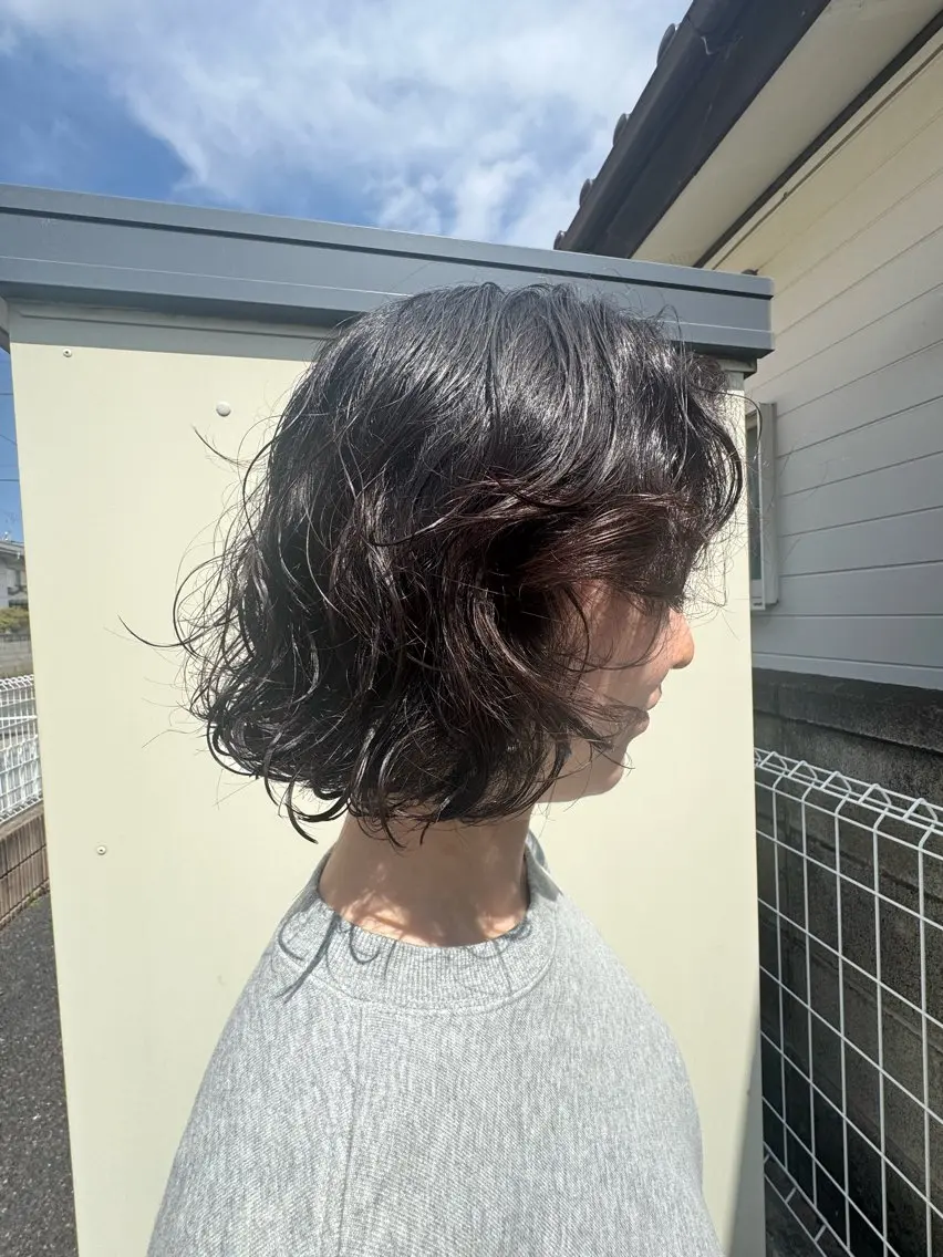 ミディアム カット 賀川 サトシのヘアスタイル