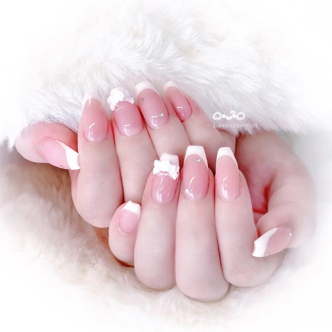 ネイル ハンドネイル Lavender nail·中島公園のネイルデザイン