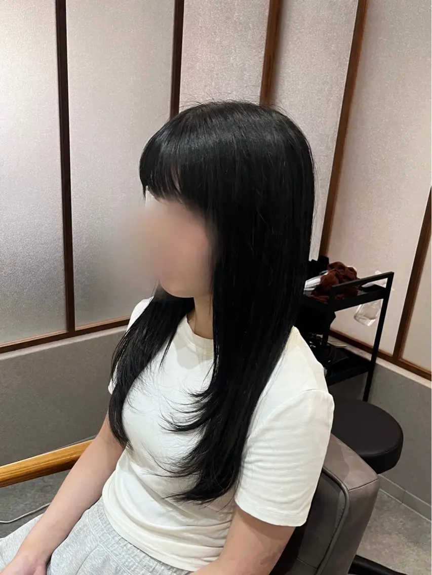 ロング レイヤーカット ローレイヤー diva REMIのヘアスタイル