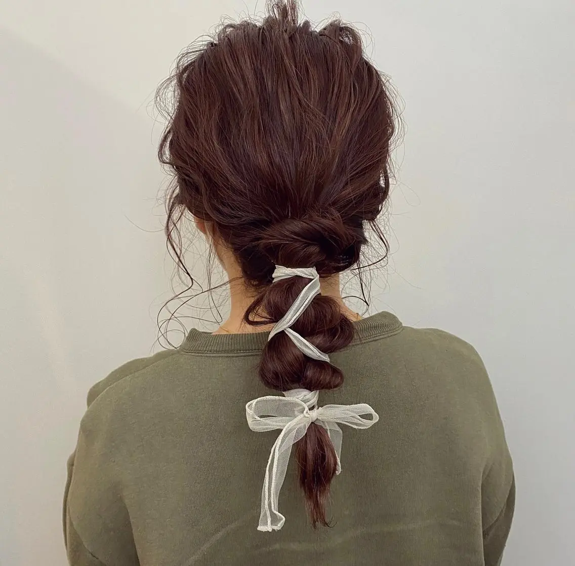 セミロング カラー ヘアアレンジ 🌼 アユカのヘアスタイル