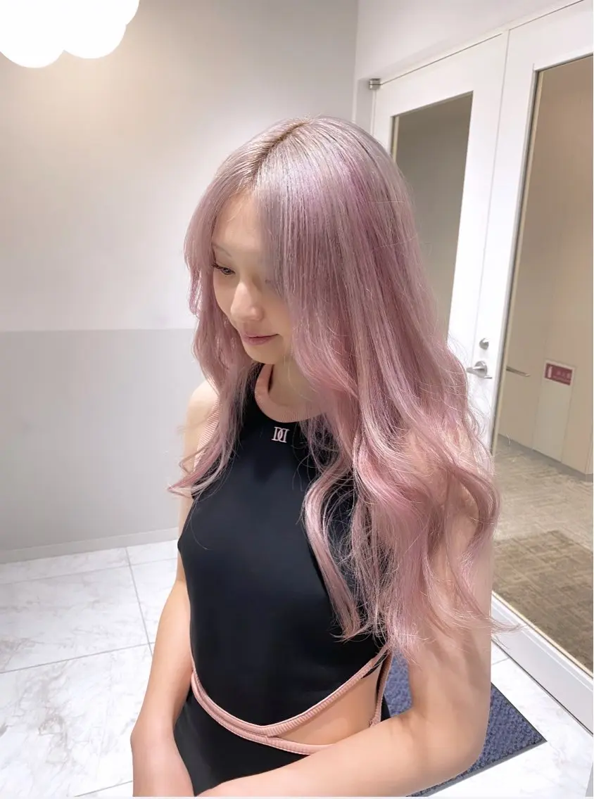 ロング カラー ヘアアレンジ メンズ ヘアカラー トリートメント ブリーチの髪様 MASATOのヘアスタイル