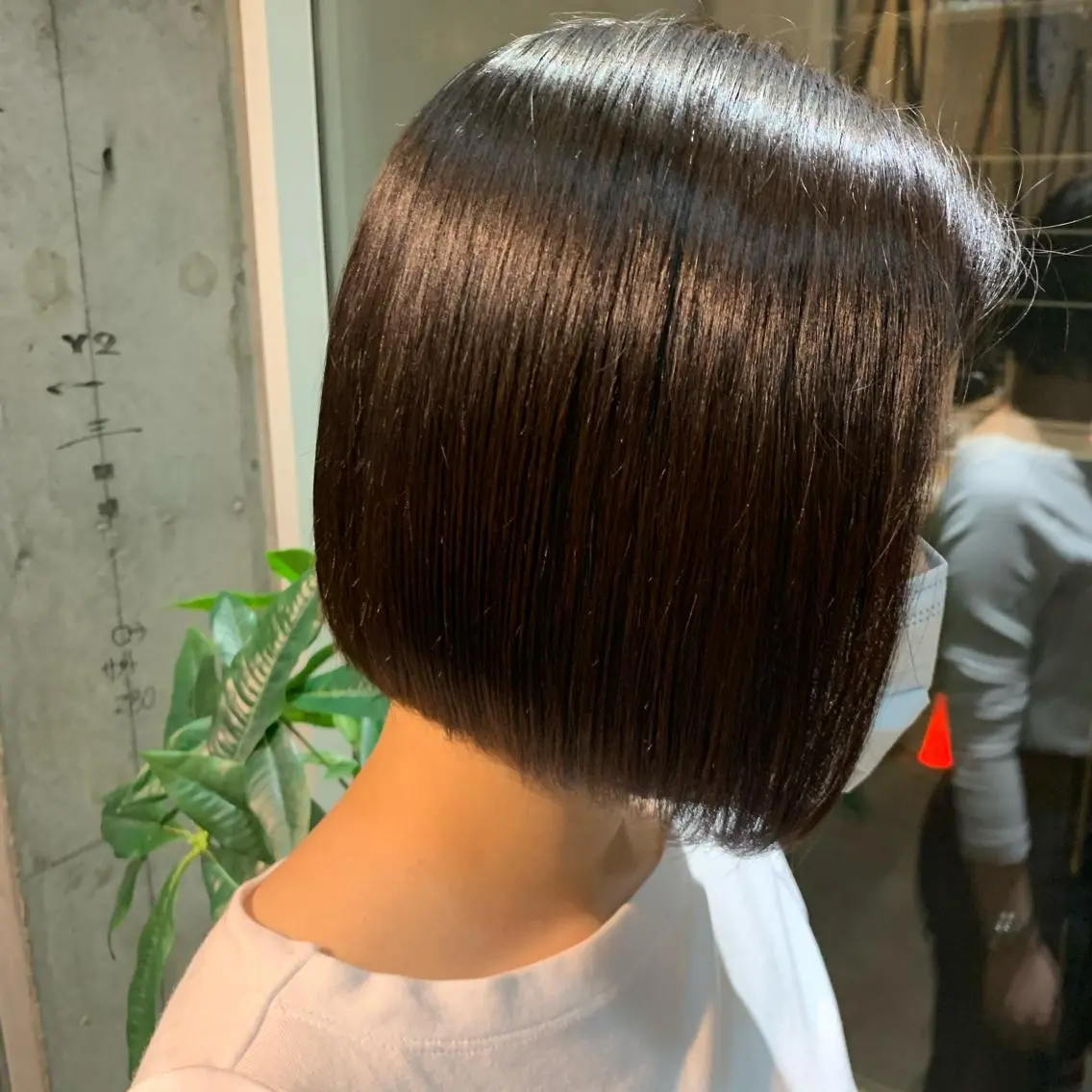 ショート カラー ボブ 髪質改善 トリートメント 酸熱トリートメント マンツーマン×半個室 まちだきょうすけのヘアスタイル