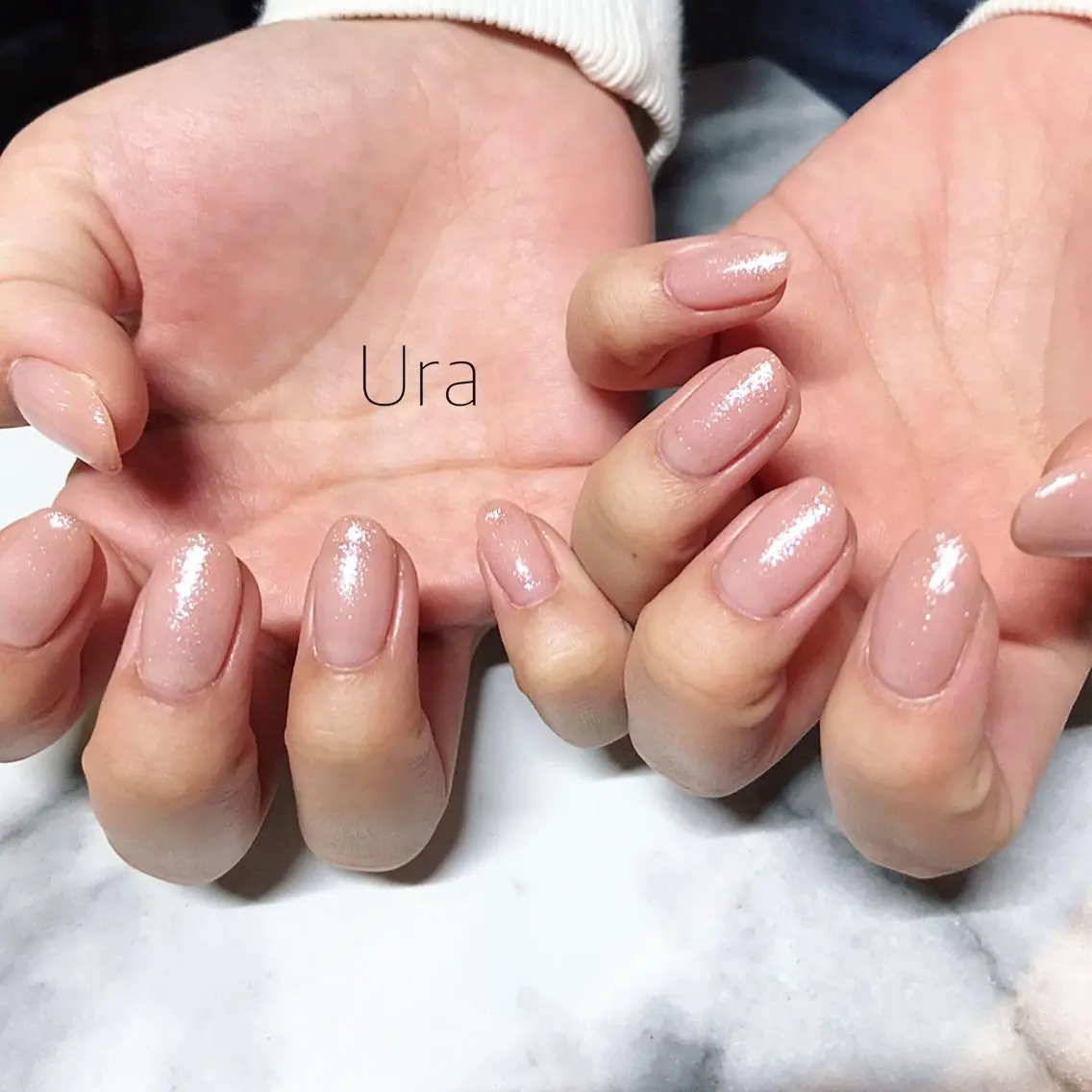 ネイル ラメ(グリッター) ラメグラデーション ワンカラーネイル UrakoNail 《nail》のネイルデザイン