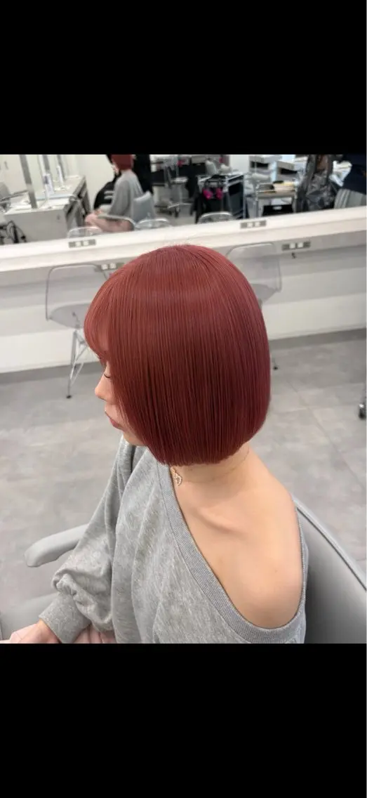 ショート 艶カラー/暖色🌺✨ /mariのヘアスタイル