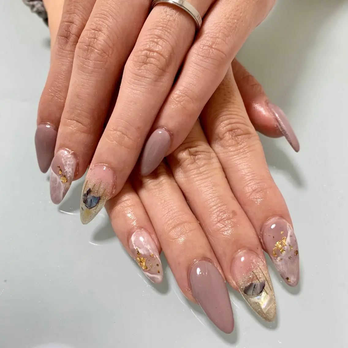 ネイル ハンドネイル 🌙🫧CHARME (RUKA)🦋🫧のネイルデザイン