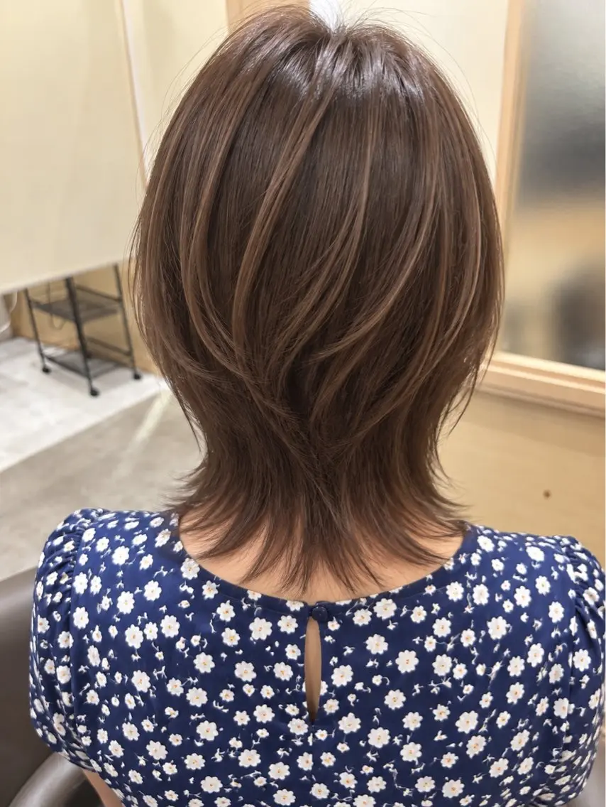 ミディアム カット トリートメント ヘッドスパ 久木原 ゆりのヘアスタイル