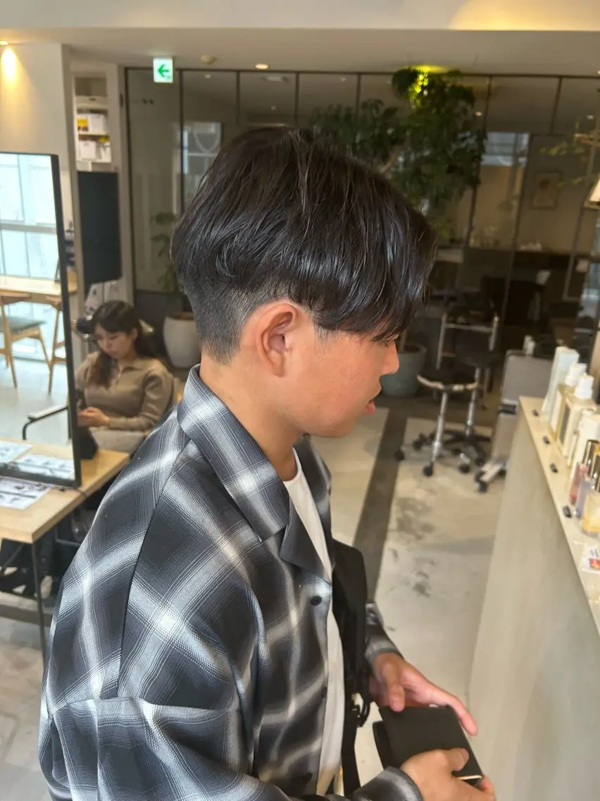 パーマ メンズ カット パーマ メンズ清潔感のプロ 💈メンズパーマ藤田のヘアスタイル