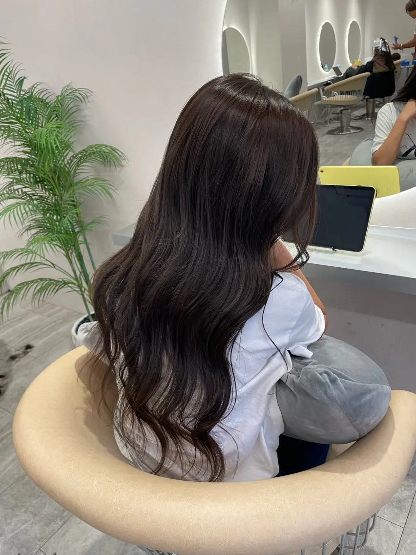 ロング カラー 🩵ツヤツヤ透明感 カラーMIYU🩵のヘアスタイル