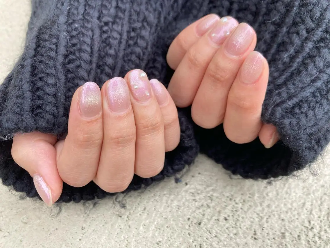 ショート ネイル ハンドネイル フットネイル ✴︎ Delightのネイルデザイン