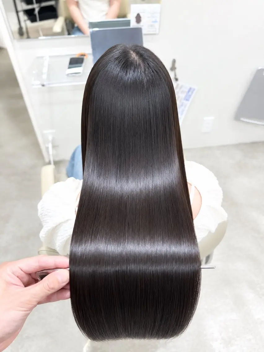 ロング カット 縮毛矯正 Gokan mood /KUNISHIMAのヘアスタイル