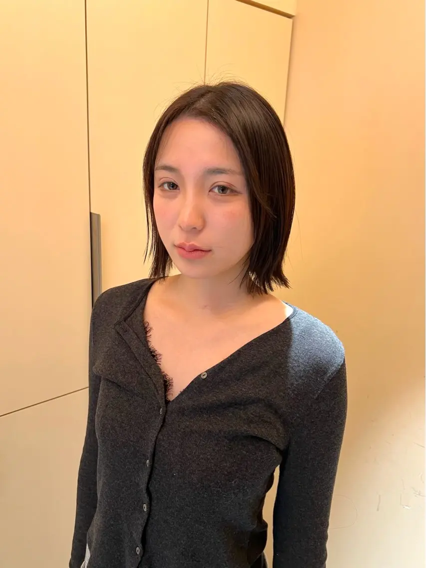 ミディアム ボブレイヤー ボブ レイヤーカット ショートカット 🦎Raitoのヘアスタイル