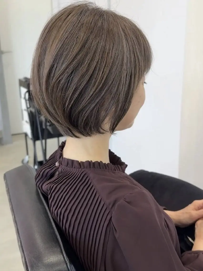 ショート ショートボブ ボブ ショートヘア カット ヘッドスパ 小峯 瑞貴のヘアスタイル