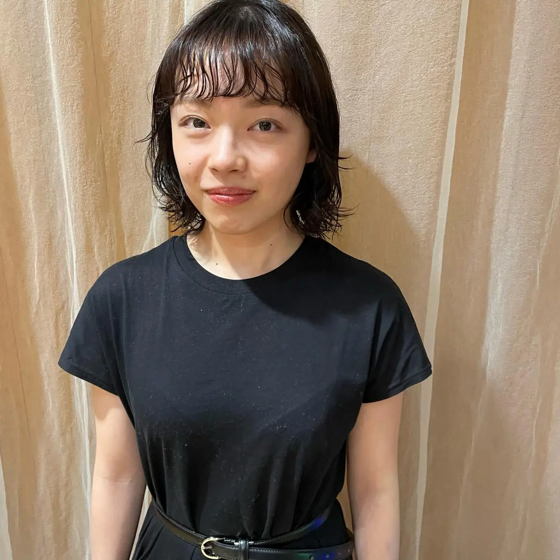 ミディアム ミディアムパーマ ボブ 大橋 芽衣のヘアスタイル