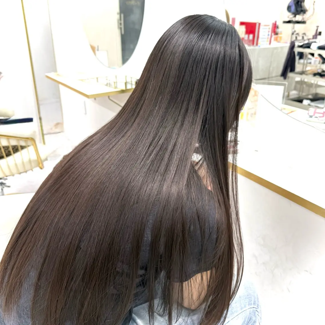 ロング カット 縮毛矯正 トリートメント ブリーチなしダブル カラー/レイヤー太我のヘアスタイル